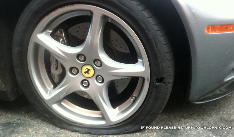 Illustration for article titled Someone Or Something Hates This Poor Ferrari
